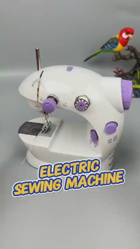 SM-202A Electric Mini Sewing Machine – Double Threads & Two Speed Control for Home & Travel